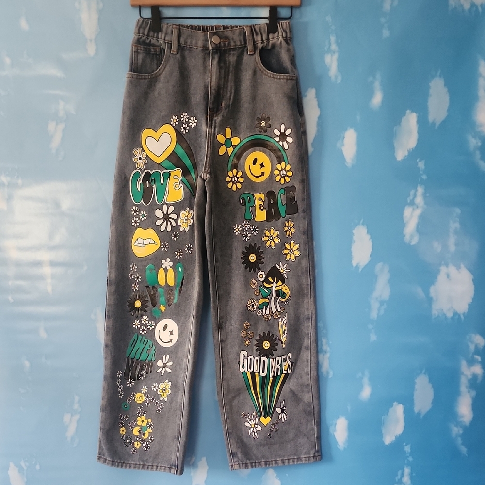 SHEIN Teen Blue Denim Jeans